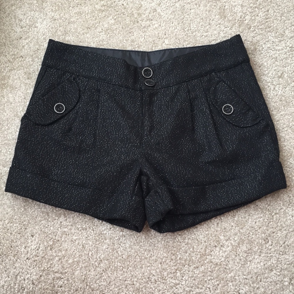 Black and Silver Shorts